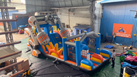 Aire de jeux gonflable sur le thème futuriste Lilytoys, château gonflable géant pour la Journée sportive scolaire, robot cybernétique gonflable commercial