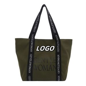 X57 Eco Friendly <b>Extra</b> <b>Large</b> Custom Logo Organic Reusable Cotton Shopping Bag Canvas Grocery Bag Oversize Tote Bag - Product Image 1