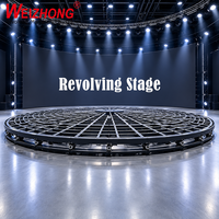 Plateforme de scène rotative robuste avec transmission par engrenages pour théâtre, concert et spectacle sur scène