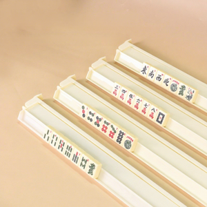 Support de Mahjong de Luxe Moderne et Coloré, Règle de Mahjong 2-en-1 Style Américain et Juif avec Poussoir et Organisateur de Cartes - Product Image 3