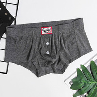 Caleçons Boxers Slim Fit en Viscose Tricotée, Conçus par des Influenceurs, Taille Basse, Coupe en U, Tendance, Sexy, Sous-vêtements Masculins Anti-humidité