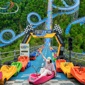 Fornitura di attrezzature per il divertimento non alimentate montagne russe per piste all'aperto per sentiero di montagna nella foresta - Product Image 5