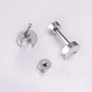 Pendientes de Acero Inoxidable con Diseño de Luna, Estilo Moderno y Lindo, Precio al por Mayor, Pendientes de Rosca para Mujer - Product Image 6