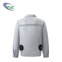 Veste réfléchissante à refroidissement par ventilateur personnalisable en usine, très demandée, pour tenue de travail climatisée, avec roulement à billes en plastique