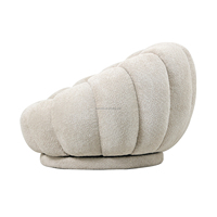 Fauteuil Paresseux Pivotant de Type Citrouille, Rembourré, Design Créatif Nordique et Moderne, Idéal pour Salon, Hôtel, Chambre, Produit Phare