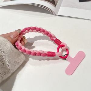 Trendy INS Style Braided <b>Phone</b> Lanyard Short Vibrant Color Wrist <b>Strap</b> Hand <b>Strap</b> Anti-Loss <b>Phone</b> Cord Wholesale for <b>Phone</b> - Product Image 5