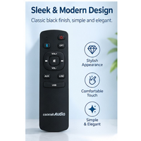 Télécommande IR sans fil 2,4 G ultra-mince noire à 11 boutons, la plus vendue, avec code roulant pour projecteur intelligent