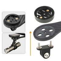 Kit de fixation pour ordinateur de vélo Garmin Bryton WAHOO, support d'adaptateur GPS en plastique et support de chronomètre pour le cyclisme