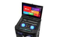 Haut-parleur Bluetooth NDR-SP920 avec écran TWS, écran de 14,1 pouces, batterie rechargeable 12V/12AH avec double microphone Bluetooth 2,4G