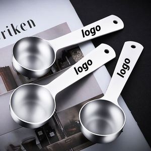 Cuillère doseuse durable en acier inoxydable 20 ml, qualité 304, poli sablé et à l'eau, idéale pour la promotion, ustensile de cuisine et de pâtisserie - Product Image 1