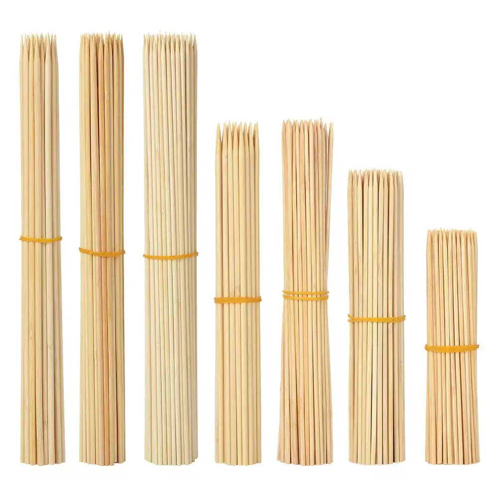 40cm 50cm Barbecue Roasting Kabob Beef Bamboo Skewer Sticks descartáveis 5 Comentários 4 compradores