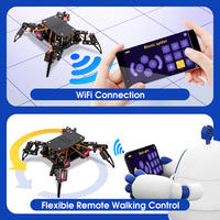 Kit robotique bionique quadrupède ACEBOTT ESP32 Spider Robot ESP8266 WiFi sans fil IoT, kit de démarrage avec code C/C++ pour Arduino IDE
