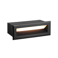 Lampe murale encastrée LED 1,5W pour intérieur/extérieur, maison, bureau, couloir, avec indice de protection IP65, design moderne