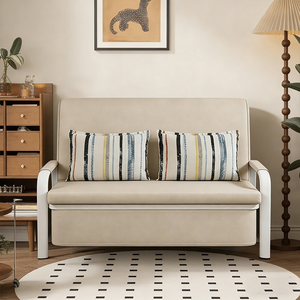 Sofá Cama Multiusos Ahorrador de Espacio, <span class=keywords><strong>Silla</strong></span> Plegable de Tela, Sofá Cama con Estructura Metálica para Sala de Estar - Product Image 6