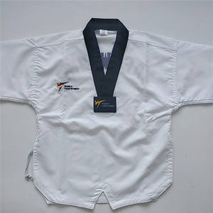 저렴한 가격 맞춤형 로고 및 패브릭 태권도 유니폼 - Product Image 6