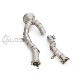 Tuyau de descente à haut débit (Decat Downpipe) pour Audi A6 A7 A8 C8 3.0T EA839 2019-2024 |   Collecteur d'échappement haute performance en acier inoxydable T304 - Product Image 2