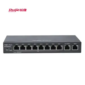 Ruijie RG-EG210G-P Reyee Routeur PoE géré par le cloud Gigabit 10 ports 10 ports Gigabit 8 PoE + Out 200 utilisateurs 600Mbps