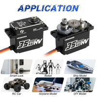 Pengiriman Cepat 35KG 0.075s Kecepatan Tinggi 8.4V HV Tahan Air IP67 Roda Gigi Logam Brushless Suku Cadang RC Mobil Skala 1/8 Servo