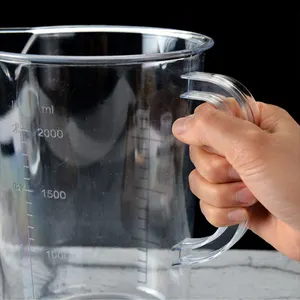 PC Acrylic Plastic Measuring Cup With High Temperature Resistance Dual Scale Milk Tea Shop Kitchen Graduated Cup