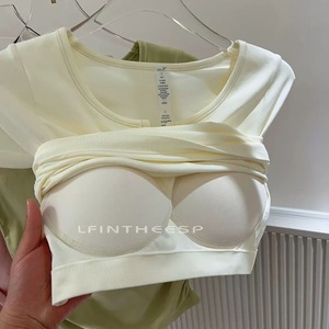 <span class=keywords><strong>T</strong></span>-<span class=keywords><strong>Shirt</strong></span> da <span class=keywords><strong>donna</strong></span> all'ingrosso Custom <span class=keywords><strong>Basic</strong></span> Y2K Blanks White Luxury <span class=keywords><strong>T</strong></span>-<span class=keywords><strong>Shirt</strong></span> in cotone <span class=keywords><strong>T</strong></span>-<span class=keywords><strong>Shirt</strong></span> abbigliamento sportivo da <span class=keywords><strong>donna</strong></span> reggiseno Yoga Top - Product Image 3