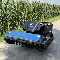 Tondeuse à gazon robotisée à fléaux autopropulsée à haute efficacité de 1200 mm, tondeuse à gazon de jardin intelligente, télécommande, tondeuses à gazon à chenilles