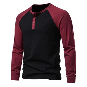 Camiseta de Manga Larga para Hombre, Corte Ajustado, Cuello Redondo, Manga Raglán, Color Personalizado, Antiarrugas, Secado Rápido, Tejido de Poliéster Transpirable - Product Image 1
