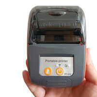 Printer Termal Mini 2 Inci, Printer Termal Mini 58Mm Gigi Biru Android IOS Mendukung ESC/POS GOOJPRT PT210 untuk Bisnis