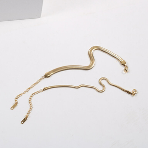 Dainty 18K Mạ Vàng Thép Không Gỉ Centipede Sụn Rắn Chain <span class=keywords><strong>Bracelet</strong></span> Layering Wristband Vòng Tay Cho Phụ Nữ - Product Image 6