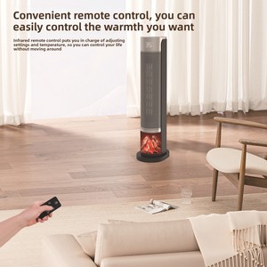 Calentador de Convección Transfronterizo para Dormitorio, con Pantalla Táctil Inteligente, Control Remoto, Pantalla Digital, Temporizador, Calentador Eléctrico Vertical - Product Image 2