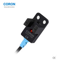 Sensor Fotoeléctrico CORON GG5-Y2M, Micro Sensor NPN con LED Infrarrojo, Normalmente Abierto/Cerrado, Tipo Y, Sensor Óptico