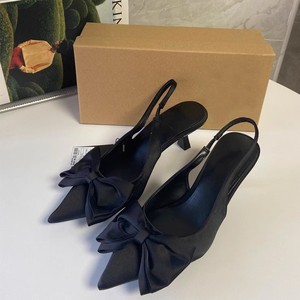 Productos de dropshipping 2024, zapatos de mujer, tacón medio, corte bajo, puntiagudos, puntera, sandalias con lazo, sandalias para mujer - Product Image 3