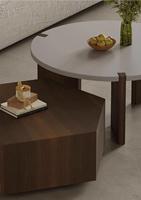 Table basse design moderne et simple pour salon, style nordique, luxe léger, combinaison de tables d'appoint rondes pour petit appartement