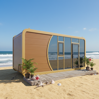 Maison-conteneur Liandong Yuzhou luxueuse de 5,8 mètres, design carré respirant, mobilier mobile, architecture personnalisée, vacances