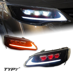 Conjunto de Faros Delanteros de 12 V para Honda Civic FD2 2012-2015, Luces de Circulación Diurna LED, Señales de Giro Fluidas - Product Image 1