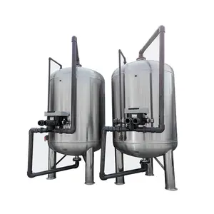 Pre-filtration vessel water 5000 liters ss 304/316 activated stainless steel water tank Mechanical Filter