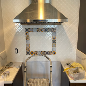 Vendita calda mini piastrelle marocchine 5cm * 5cm fai da te piccolo mosaico piastrelle di ceramica hotel cucina deco piastrelle da parete magneti - Product Image 6