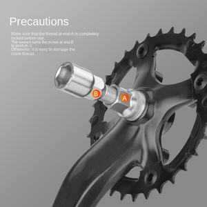 Outil extracteur de <span class=keywords><strong>manivelle</strong></span> à disque denté en acier au carbone pour vélo, 152 mm haute vitesse, 108 mm BCD, pour démontage et entretien d'essieux de vélo de montagne/route - Product Image 1