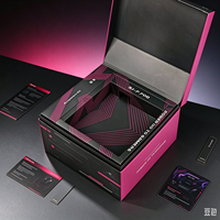 Boîte rigide à rabat de luxe OEM, boîte d'emballage personnalisée avec logo pour accessoires de jeu, boîte cadeau en papier magnétique imprimée pour kit de refroidissement de PC