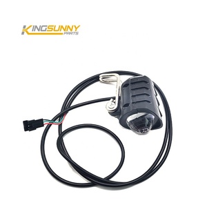 Luz delantera con <span class=keywords><strong>bocina</strong></span> para bicicleta eléctrica, faro impermeable, lámpara frontal para bicicleta, accesorios y piezas para bicicleta eléctrica - Product Image 3
