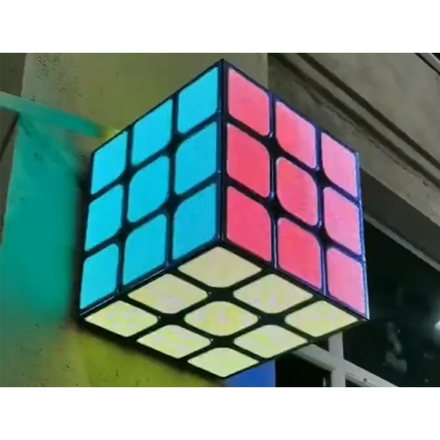 RAYBO 4 Sides 5 Sides 6 Sides LED Display Screen Outdoor Led Cube Screen LED Billboard Stage Customised Cube LED Display Screen