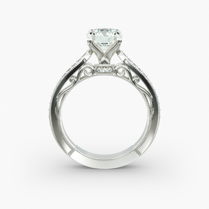 แหวนเงินชุบวินเทจสุดหรู ประดับเพชร VVS คุณภาพพรีเมียมจาก Starspire Jewels สำหรับผู้หญิงในโอกาสงานแต่งงานและวันครบรอบ - Product Image 2