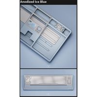 Clavier de jeu RVB simplifié QK101-Corps en aluminium à 101 touches pour les streamers en direct et la commutation de scène rapide