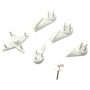 Invisible <b>Nails</b> <b>Wall</b> Mount Hooks Various Shapes Removable Plastic PP Novelty Hooks For Cross Stitch Wedding Dress Photo Frame - Product Image 2