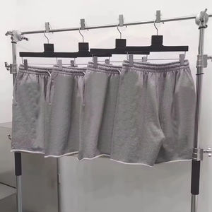 Fabricant de pantalons de survêtement de haute qualité 100% coton décontracté tissé ligne noire étiquette impression bouffante Logo personnalisé Shorts pour hommes Made US - Product Image 6