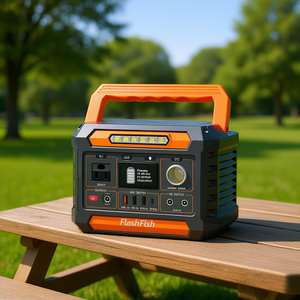 Station d'alimentation portable Flashfish 200W, générateur solaire 144.3Wh, batterie lithium-ion, onduleur à onde sinusoïdale pure, contrôleur MPPT - Product Image 2