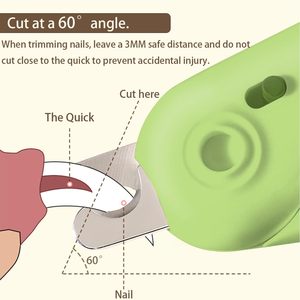 Professional Pet Nail Scissors Pet <b>Dog</b> Cat Nail Toe Claw Scissors LED <b>Light</b> Animal Nail Trimmer - Product Image 2