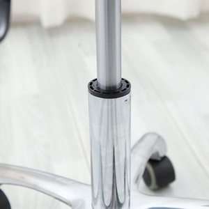 Silla de Barbero Giratoria con Ruedas, Ajustable, de Diseño de Lujo, Fabricada en Cuero PU, Tipo Silla de Montar - Product Image 5