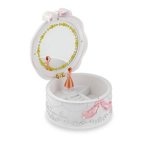 Wholesale Musical Jewelry <b>Box</b> Ballerina with <b>Mirror</b> Creative Makeup <b>Mirror</b> Jewelry Storage Packaging <b>Box</b> for Children - Product Image 4