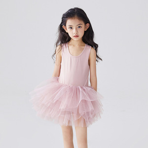 Vestido de Ballet sin Mangas de Malla Suave para Niñas, <span class=keywords><strong>Chaleco</strong></span> Esponjoso con Tutú de Tul Abullonado, Vestido Ajustado para Niñas - Product Image 5