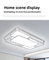 Plafonnier moderne minimaliste de haute qualité - Plafonnier carré en métal nordique réglable, plafonnier LED pour chambre à coucher, intérieur
